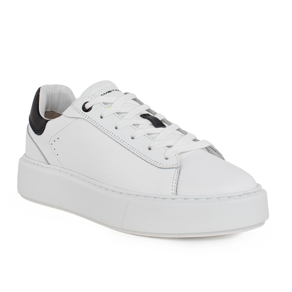 AMBITIOUS ΓΥΝΑΙΚΕΙΑ ΔΕΡΜΑΤΙΝΑ XLight SNEAKERS BOZELADY WHITE/BLACK - Image 2