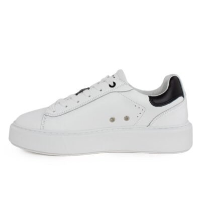 AMBITIOUS ΓΥΝΑΙΚΕΙΑ ΔΕΡΜΑΤΙΝΑ XLight SNEAKERS BOZELADY WHITE/BLACK - Image 3
