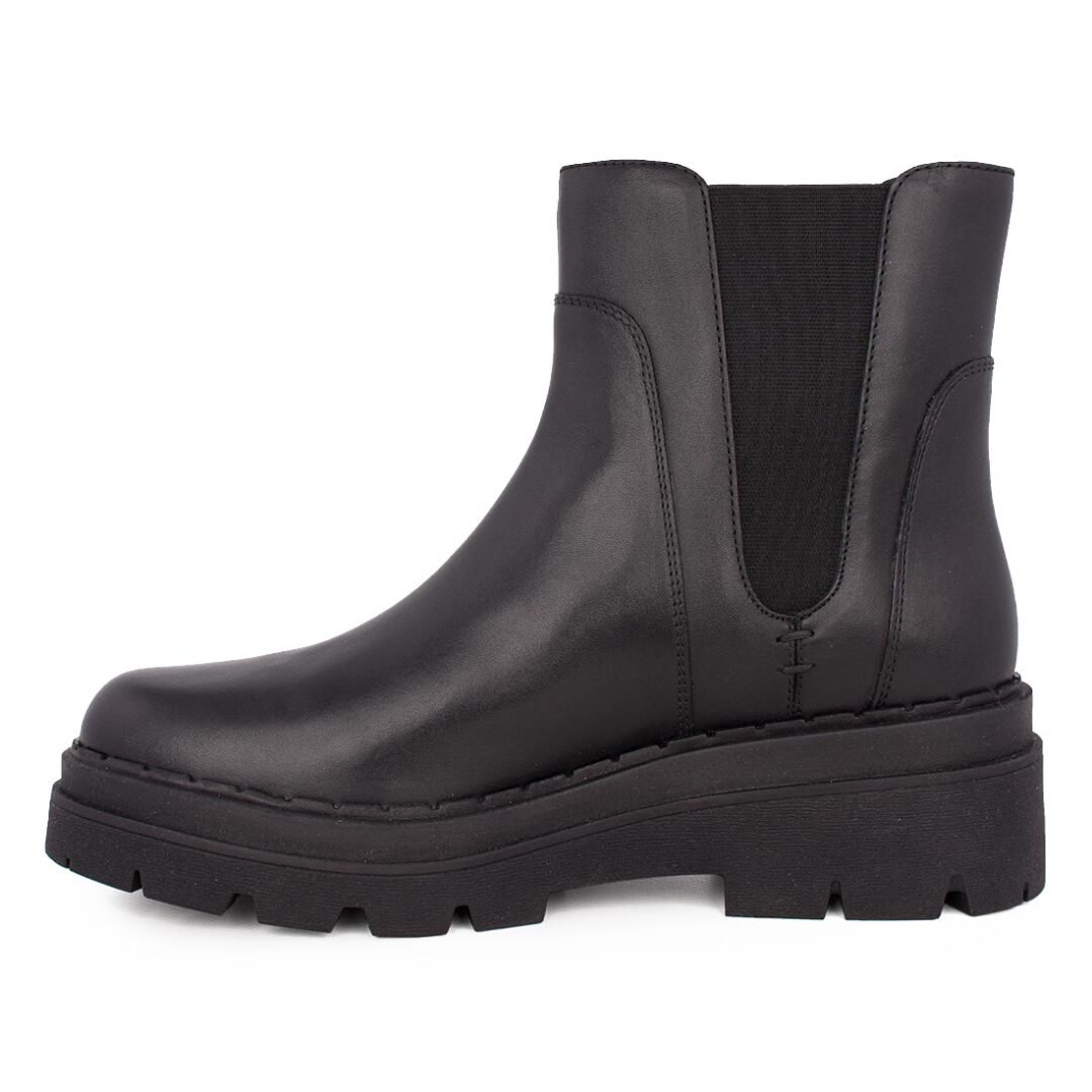 GEOX ΓΥΝΑΙΚΕΙΑ ΔΕΡΜΑΤΙΝΑ CHELSEA ΜΠΟΤΑΚΙΑ D FELLENY C BLACK - Image 3