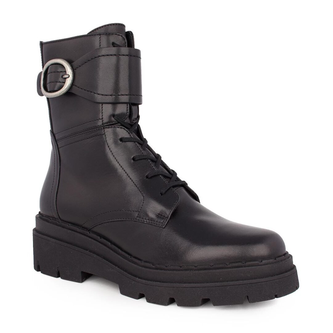 GEOX ΓΥΝΑΙΚΕΙΑ ΔΕΡΜΑΤΙΝΑ ΑΡΒΥΛΑΚΙΑ D FELLENY B BLACK - Image 2