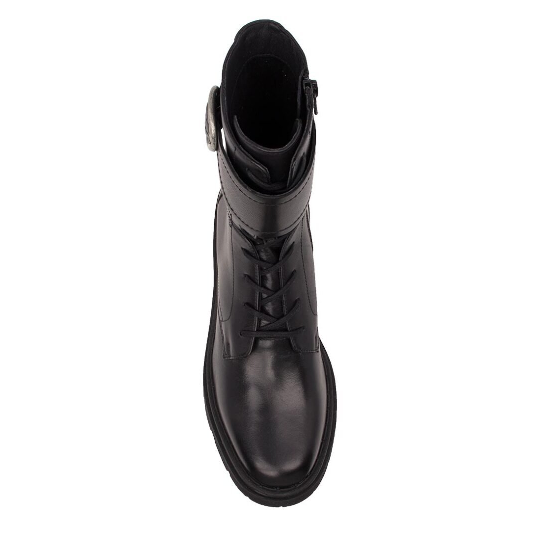 GEOX ΓΥΝΑΙΚΕΙΑ ΔΕΡΜΑΤΙΝΑ ΑΡΒΥΛΑΚΙΑ D FELLENY B BLACK - Image 5