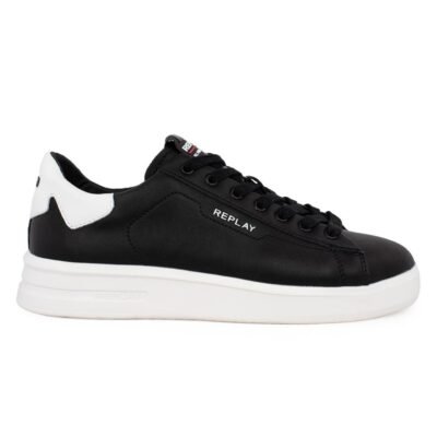 REPLAY ΑΝΔΡΙΚΑ SNEAKERS UNIVERSITY M PRIME GMZ4O.000.C0005L 0008 BLACK/WHITE