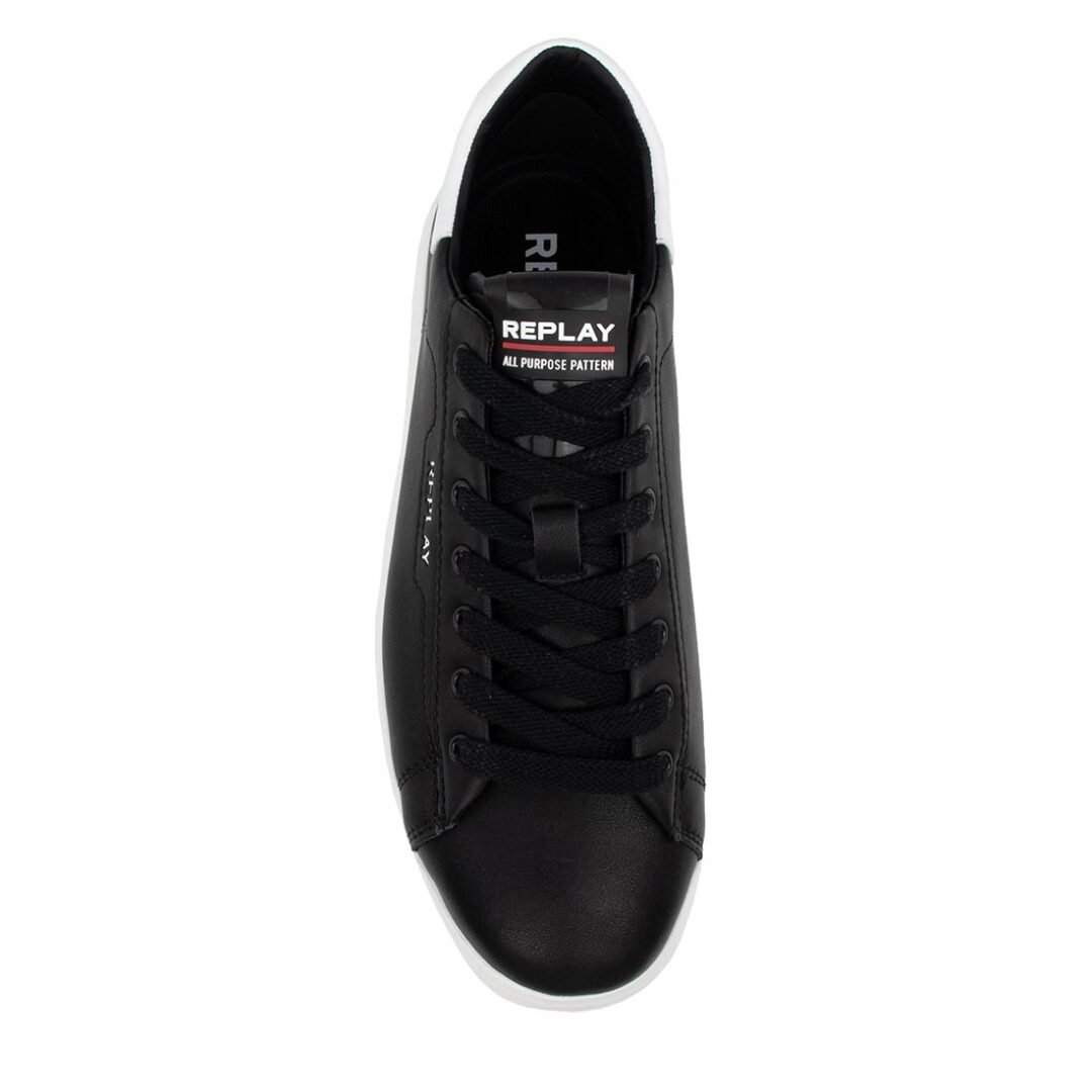 REPLAY ΑΝΔΡΙΚΑ SNEAKERS UNIVERSITY M PRIME GMZ4O.000.C0005L 0008 BLACK/WHITE - Image 5