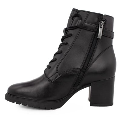 TAMARIS ΓΥΝΑΙΚΕΙΑ ΔΕΡΜΑΤΙΝΑ ΜΠΟΤΑΚΙΑ ΜΕ ΤΑΚΟΥΝΙ 1-25106-41 001 ΜΑΥΡΑ - Image 3