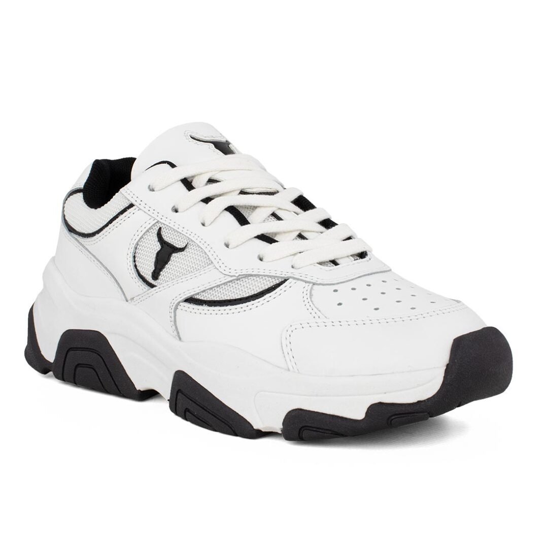 WINDSOR SMITH ΓΥΝΑΙΚΕΙΑ ΔΕΡΜΑΤΙΝΑ SNEAKERS GHOSTED WHITE/BLACK - Image 2