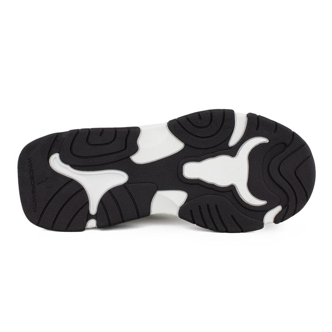 WINDSOR SMITH ΓΥΝΑΙΚΕΙΑ ΔΕΡΜΑΤΙΝΑ SNEAKERS GHOSTED WHITE/BLACK - Image 4