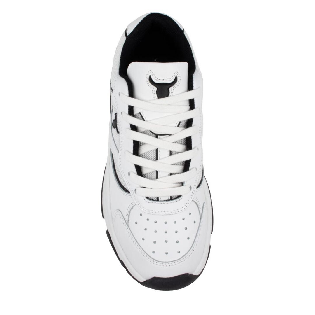 WINDSOR SMITH ΓΥΝΑΙΚΕΙΑ ΔΕΡΜΑΤΙΝΑ SNEAKERS GHOSTED WHITE/BLACK - Image 6