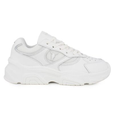 WINDSOR SMITH ΓΥΝΑΙΚΕΙΑ ΔΕΡΜΑΤΙΝΑ SNEAKERS GHOSTED WT WHITE