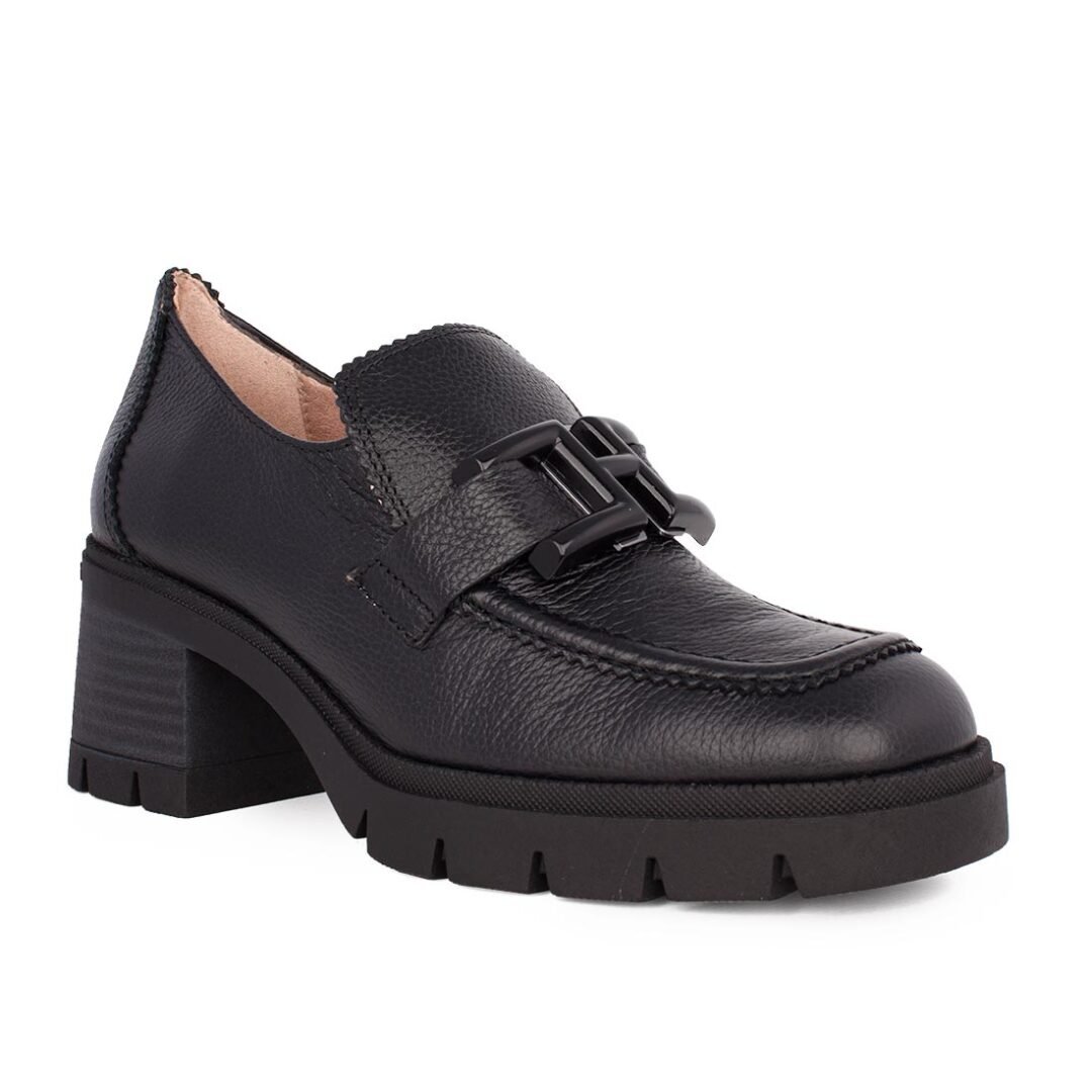 HISPANITAS ΓΥΝΑΙΚΕΙΑ ΔΕΡΜΑΤΙΝΑ LOAFERS ΜΕ ΤΑΚΟΥΝΙ EVEREST HI243604 BLACK - Image 2