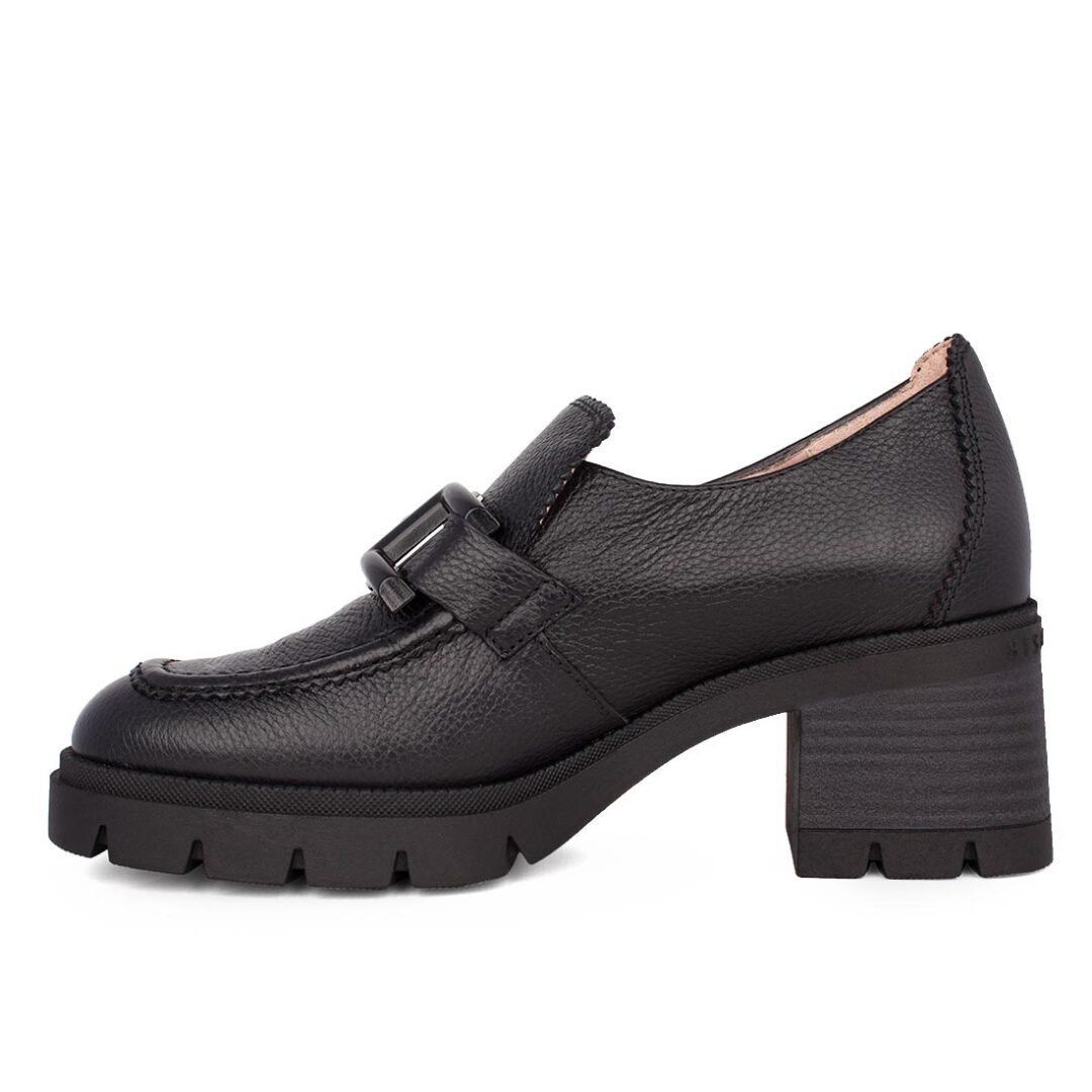 HISPANITAS ΓΥΝΑΙΚΕΙΑ ΔΕΡΜΑΤΙΝΑ LOAFERS ΜΕ ΤΑΚΟΥΝΙ EVEREST HI243604 BLACK - Image 3