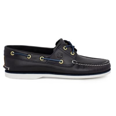 TIMBERLAND ΑΝΔΡΙΚΑ ΔΕΡΜΑΤΙΝΑ BOAT SHOES CLASSIC BOAT SHOE A5QU8 019 NAVY FULL GRAIN
