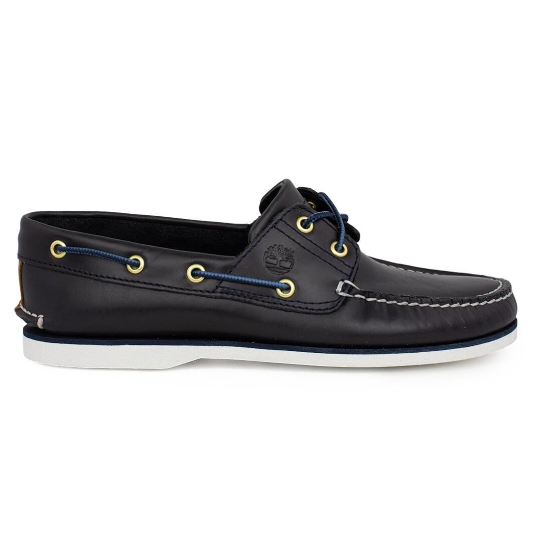 TIMBERLAND ΑΝΔΡΙΚΑ ΔΕΡΜΑΤΙΝΑ BOAT SHOES CLASSIC BOAT SHOE A5QU8 019 NAVY FULL GRAIN
