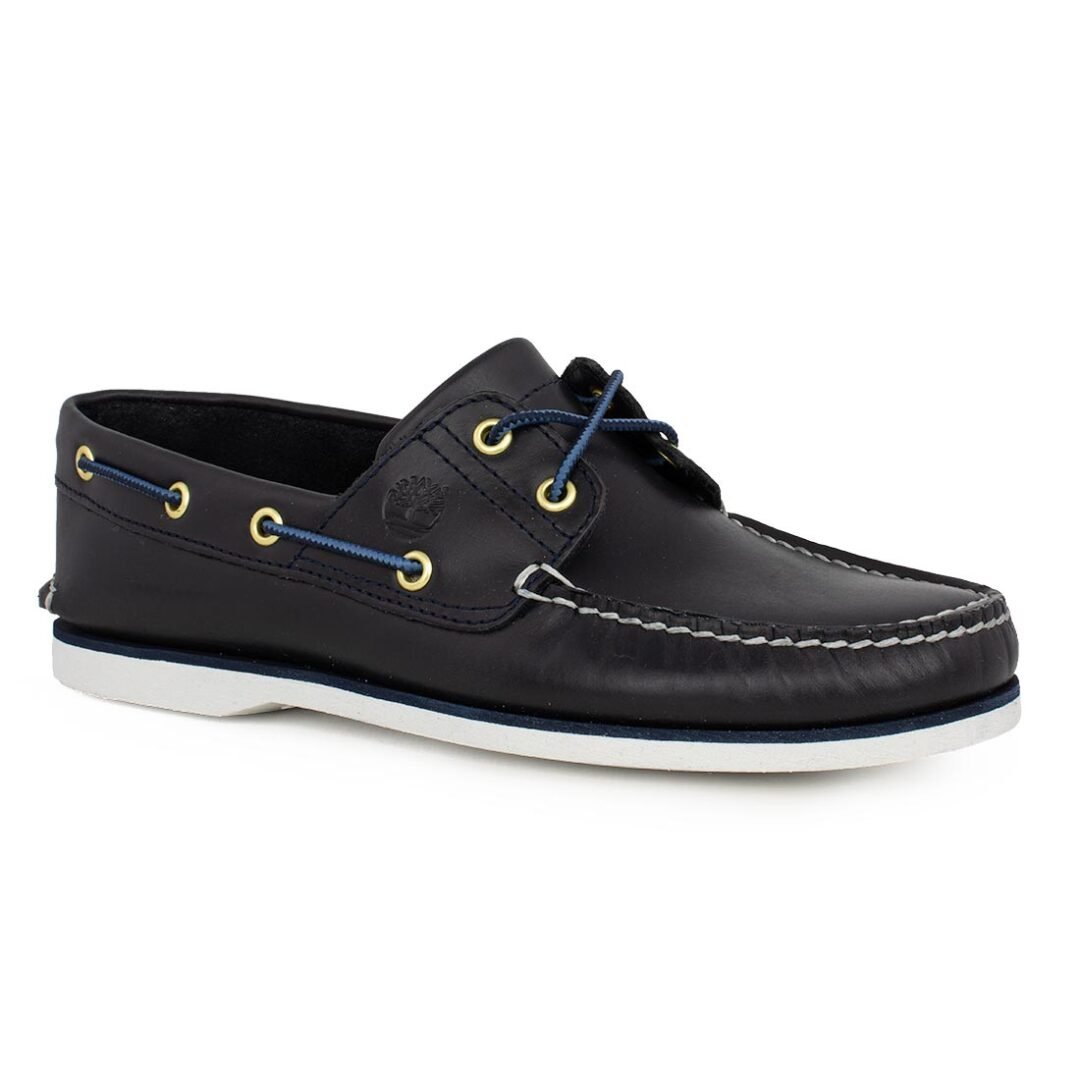 TIMBERLAND ΑΝΔΡΙΚΑ ΔΕΡΜΑΤΙΝΑ BOAT SHOES CLASSIC BOAT SHOE A5QU8 019 NAVY FULL GRAIN - Image 2