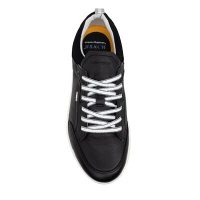 AMBITIOUS ΑΝΔΡΙΚΑ ΔΕΡΜΑΤΙΝΑ XLight COMFORT SNEAKERS 12806-7054AM BLACK - Image 5