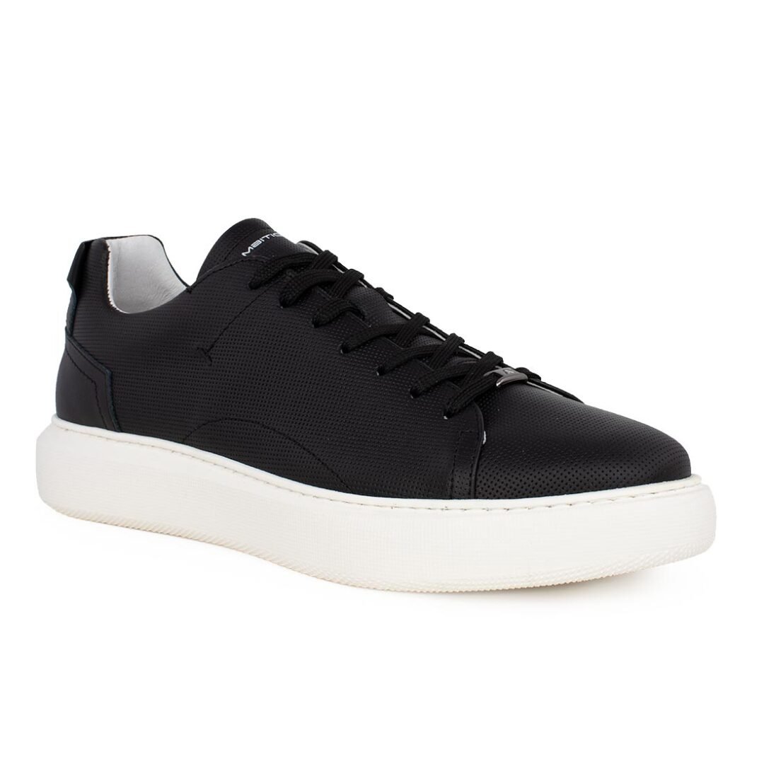 AMBITIOUS ΑΝΔΡΙΚΑ ΔΕΡΜΑΤΙΝΑ SNEAKERS 10443A-4848AM.2 BLACK - Image 2