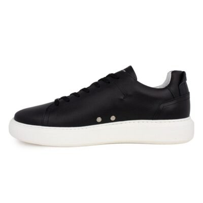 AMBITIOUS ΑΝΔΡΙΚΑ ΔΕΡΜΑΤΙΝΑ SNEAKERS 10443A-4848AM.2 BLACK - Image 3