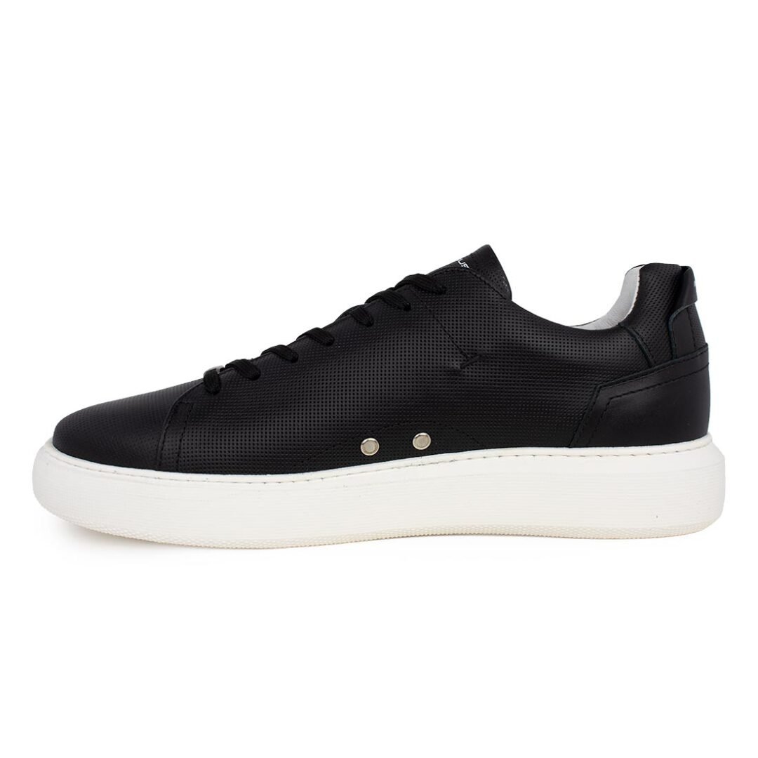 AMBITIOUS ΑΝΔΡΙΚΑ ΔΕΡΜΑΤΙΝΑ SNEAKERS 10443A-4848AM.2 BLACK - Image 3