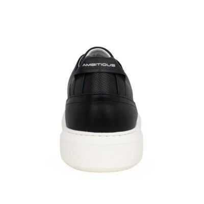 AMBITIOUS ΑΝΔΡΙΚΑ ΔΕΡΜΑΤΙΝΑ SNEAKERS 10443A-4848AM.2 BLACK - Image 4