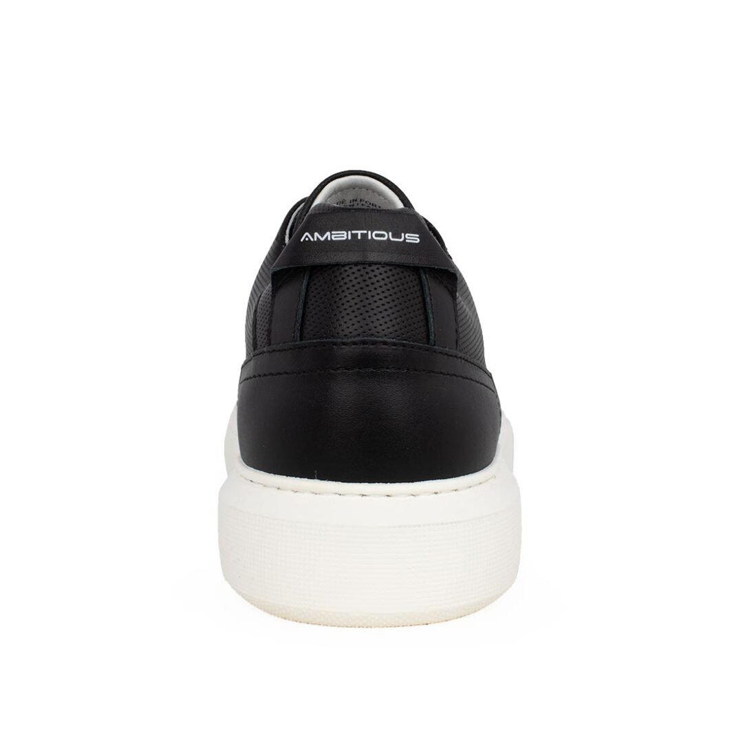 AMBITIOUS ΑΝΔΡΙΚΑ ΔΕΡΜΑΤΙΝΑ SNEAKERS 10443A-4848AM.2 BLACK - Image 4