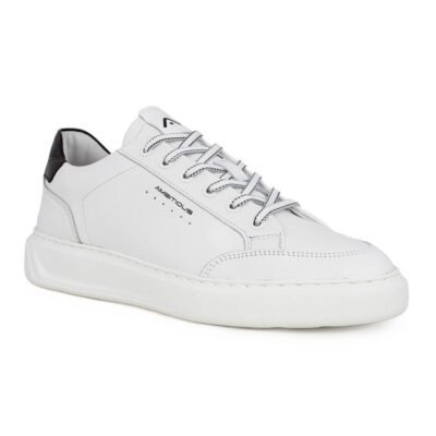 AMBITIOUS ΑΝΔΡΙΚΑ ΔΕΡΜΑΤΙΝΑ XLight SNEAKERS 12861-4838AM WHITE/BLACK - Image 2
