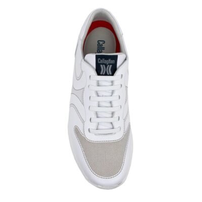 CALLAGHAN ΑΝΔΡΙΚΑ ΔΕΡΜΑΤΙΝΑ COMFORT SNEAKERS 91322 WHITE - Image 5