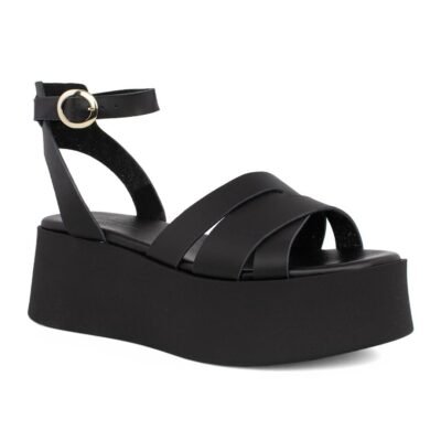 FRAU ΓΥΝΑΙΚΕΙΕΣ ΔΕΡΜΑΤΙΝΕΣ ΠΛΑΤΦΟΡΜΕΣ 88T7 10536 BLACK LONDON - Image 2