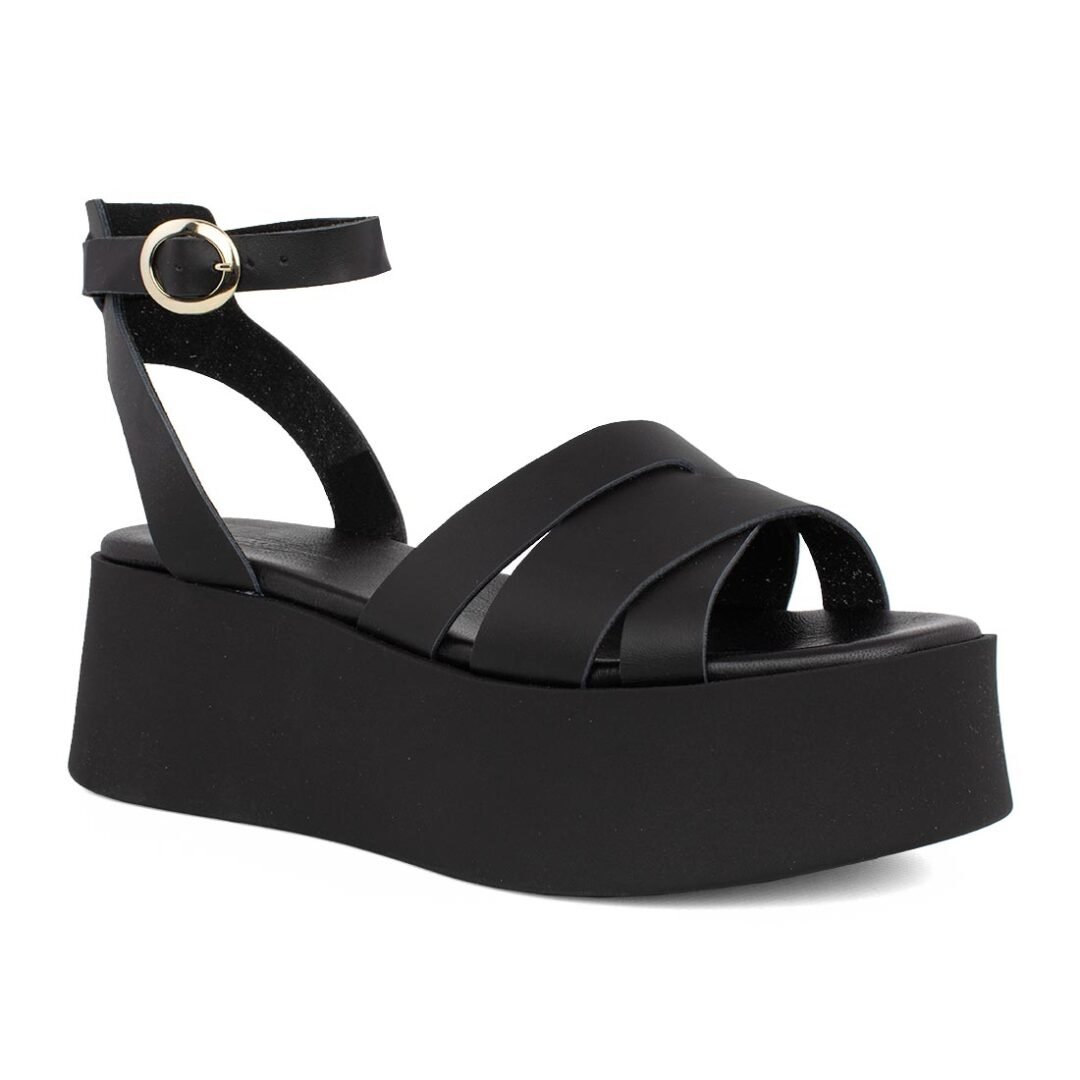 FRAU ΓΥΝΑΙΚΕΙΕΣ ΔΕΡΜΑΤΙΝΕΣ ΠΛΑΤΦΟΡΜΕΣ 88T7 10536 BLACK LONDON - Image 2