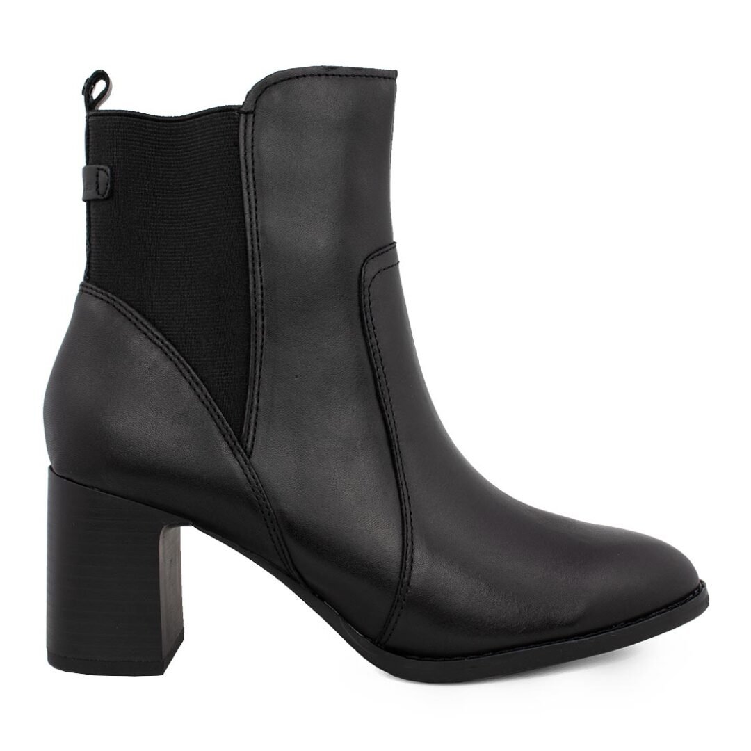 TAMARIS COMFORT ΓΥΝΑΙΚΕΙΑ ΔΕΡΜΑΤΙΝΑ ΜΠΟΤΑΚΙΑ ΜΕ ΤΑΚΟΥΝΙ 8-85302-41 001 ΜΑΥΡΑ