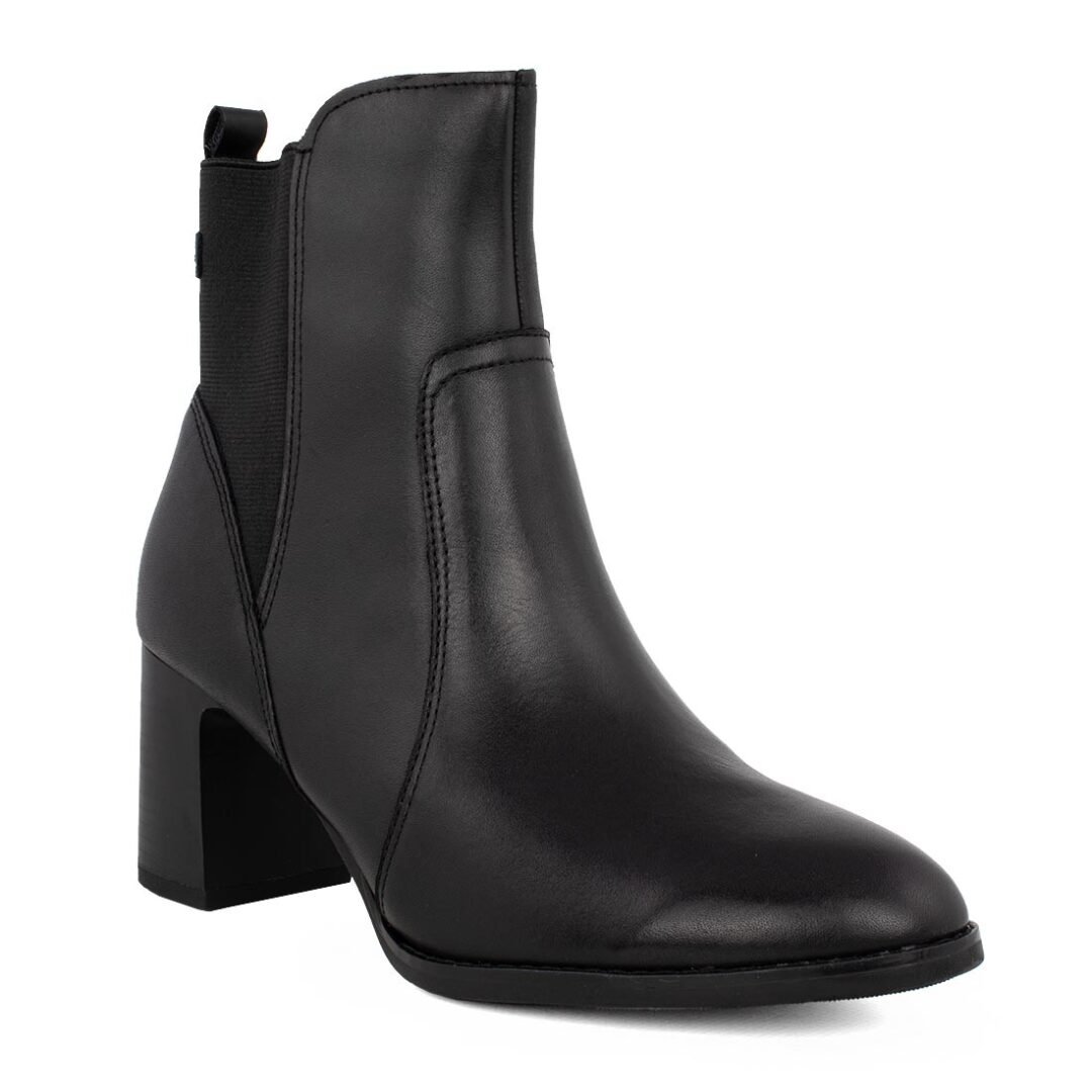 TAMARIS COMFORT ΓΥΝΑΙΚΕΙΑ ΔΕΡΜΑΤΙΝΑ ΜΠΟΤΑΚΙΑ ΜΕ ΤΑΚΟΥΝΙ 8-85302-41 001 ΜΑΥΡΑ - Image 2