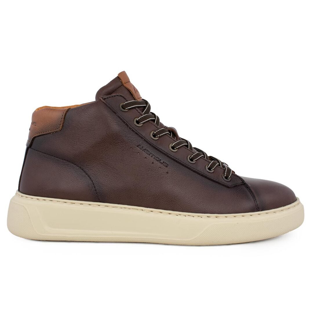 AMBITIOUS ΑΝΔΡΙΚΑ ΔΕΡΜΑΤΙΝΑ XLight ΜΠΟΤΑΚΙΑ 13019-7129A BROWN