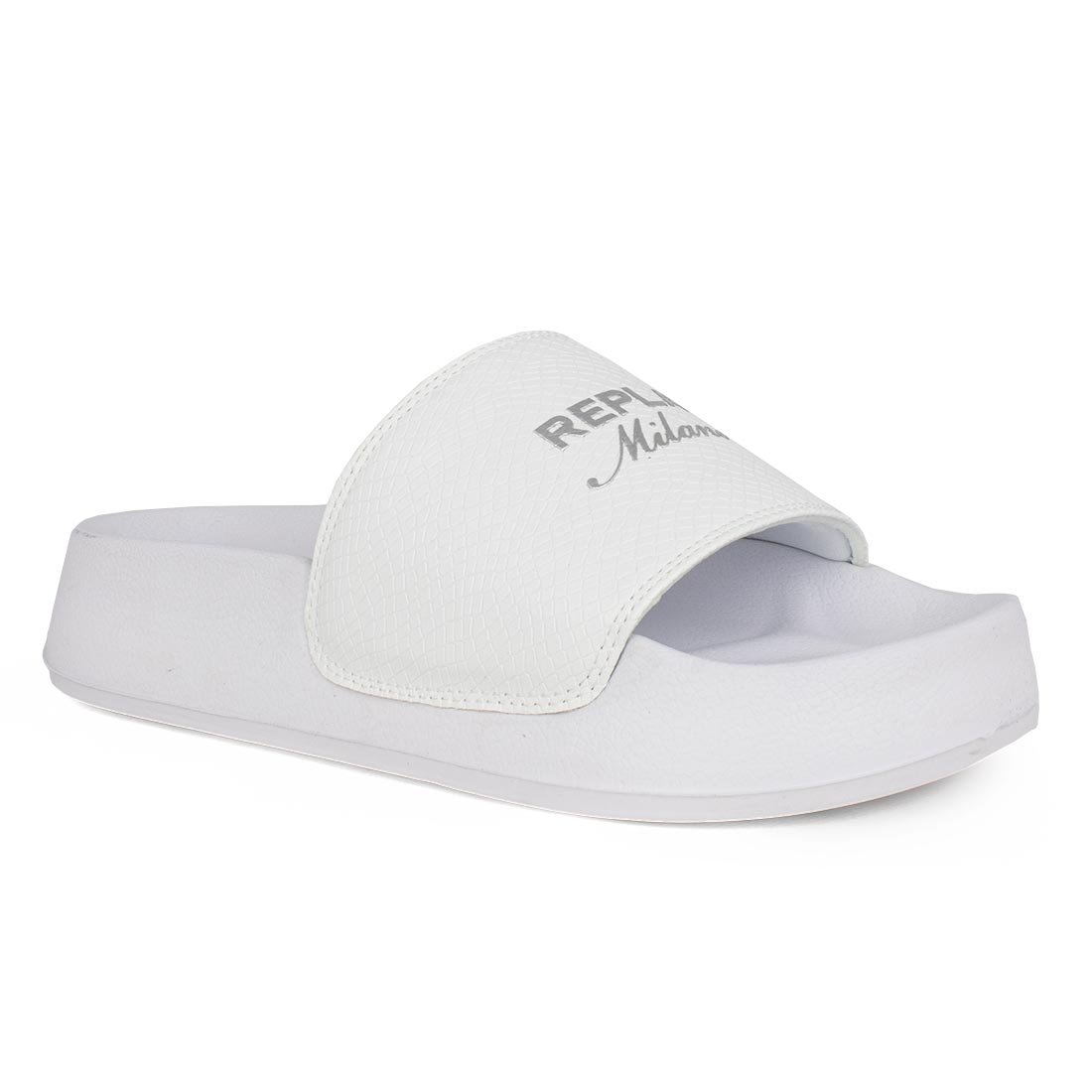 REPLAY ΓΥΝΑΙΚΕΙΑ SLIDES NEW LOTTY SNAKE RF1H0018S 0061 WHITE - Image 2