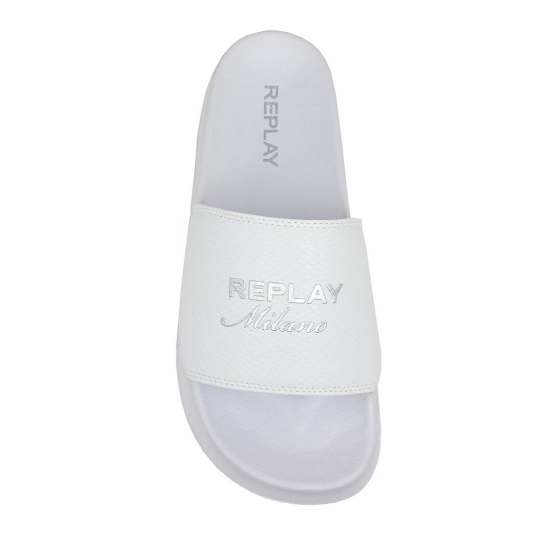 REPLAY ΓΥΝΑΙΚΕΙΑ SLIDES NEW LOTTY SNAKE RF1H0018S 0061 WHITE - Image 5