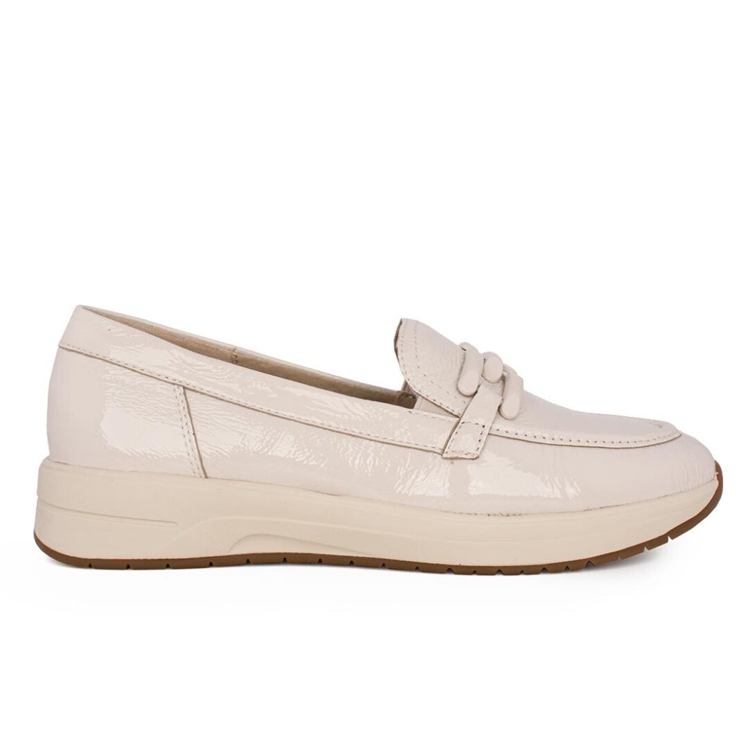 TAMARIS COMFORT ΓΥΝΑΙΚΕΙΑ ΔΕΡΜΑΤΙΝΑ LOAFERS 8-84700-42 424 CREME PATENT
