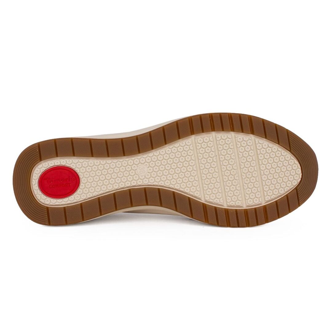 TAMARIS COMFORT ΓΥΝΑΙΚΕΙΑ ΔΕΡΜΑΤΙΝΑ LOAFERS 8-84700-42 424 CREME PATENT - Image 4