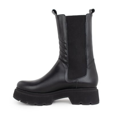 BeOn ΓΥΝΑΙΚΕΙΑ ΔΕΡΜΑΤΙΝΑ CHELSEA ΜΠΟΤΑΚΙΑ SKYLAR ΜΑΥΡΑ - Image 3