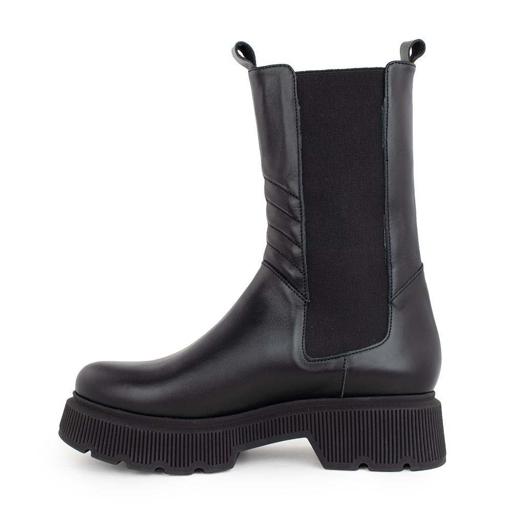 BeOn ΓΥΝΑΙΚΕΙΑ ΔΕΡΜΑΤΙΝΑ CHELSEA ΜΠΟΤΑΚΙΑ SKYLAR ΜΑΥΡΑ - Image 3