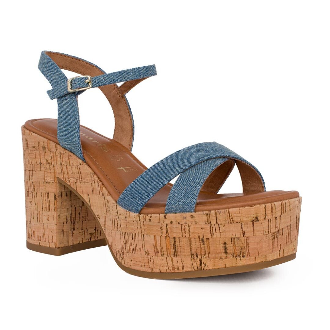 TAMARIS ΓΥΝΑΙΚΕΙΑ ΥΦΑΣΜΑΤΙΝΑ ΠΕΔΙΛΑ 1-28034-42 802 DENIM - Image 2