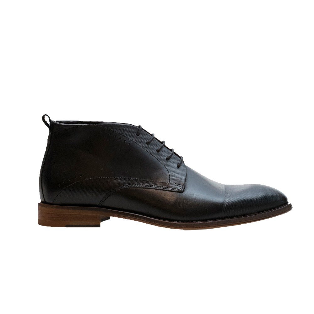 COXX BORBA ΑΝΔΡΙΚΑ ΔΕΡΜΑΤΙΝΑ ΜΠΟΤΑΚΙΑ RUBI600 ΜΑΥΡΑ