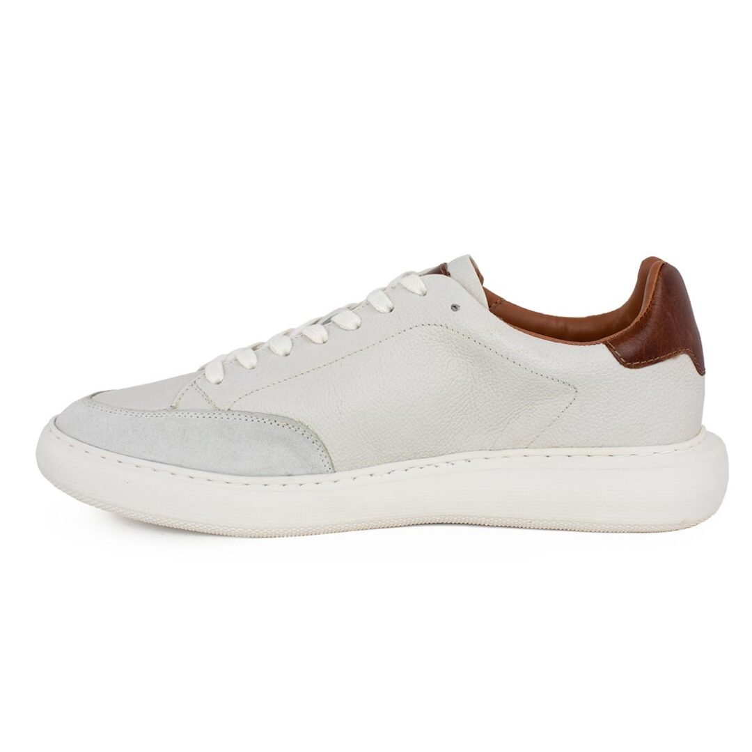 US POLO ΑΝΔΡΙΚΑ ΔΕΡΜΑΤΙΝΑ SNEAKERS CRYME005 WHITE - Image 3