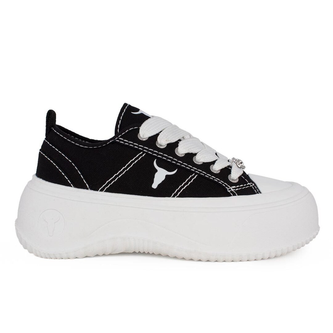 WINDSOR SMITH ΓΥΝΑΙΚΕΙΑ ΠΑΝΙΝΑ SNEAKERS INTENTIONS BLACK