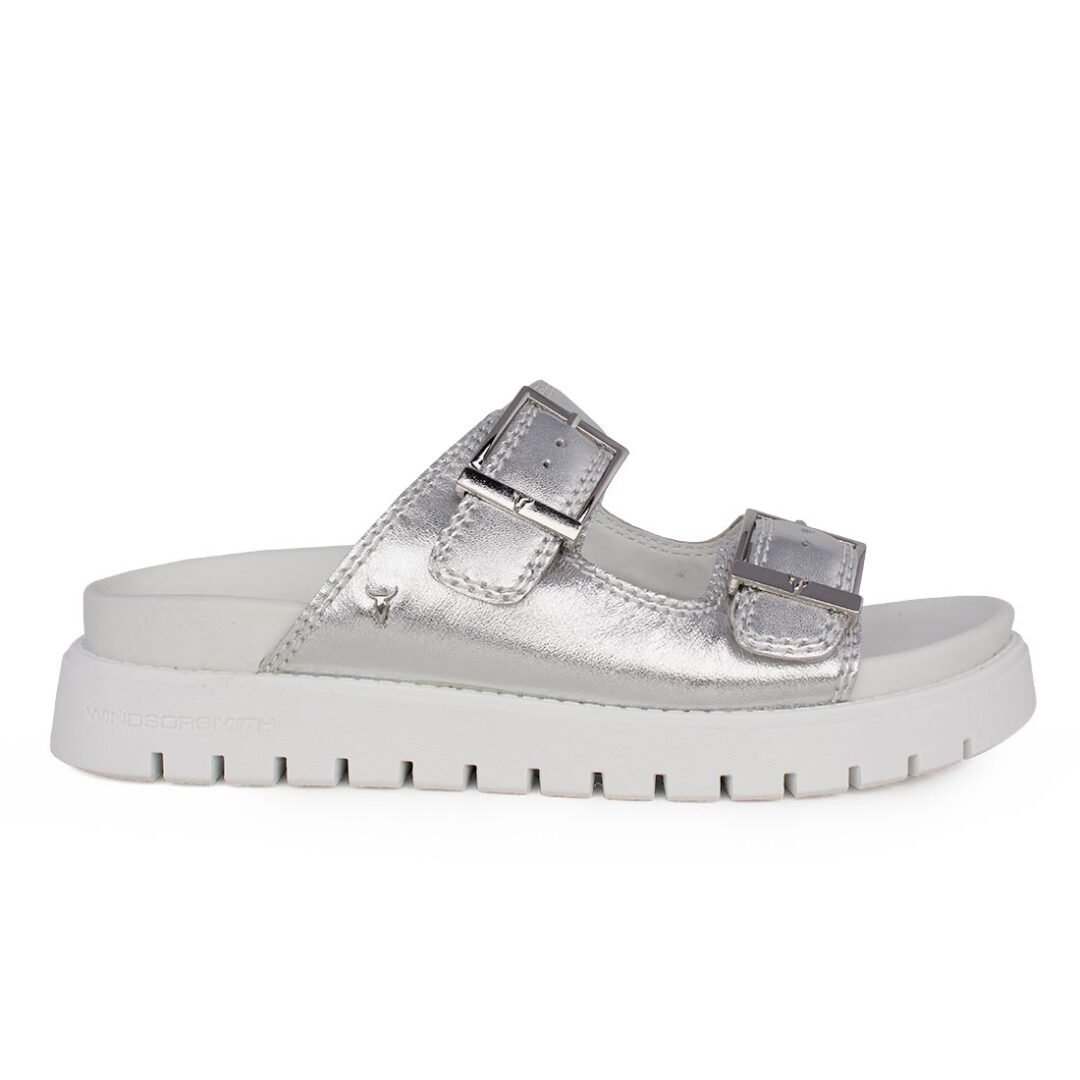 WINDSOR SMITH ΓΥΝΑΙΚΕΙΕΣ ΔΕΡΜΑΤΙΝΕΣ ΠΑΝΤΟΦΛΕΣ MOOD MET SILVER