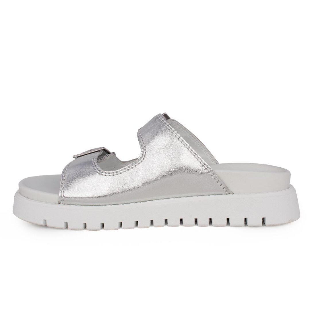 WINDSOR SMITH ΓΥΝΑΙΚΕΙΕΣ ΔΕΡΜΑΤΙΝΕΣ ΠΑΝΤΟΦΛΕΣ MOOD MET SILVER - Image 3