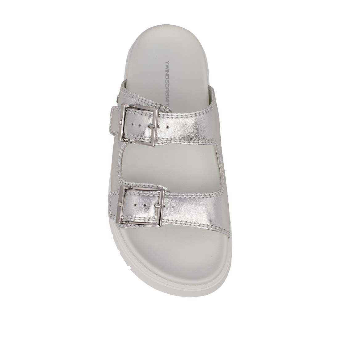 WINDSOR SMITH ΓΥΝΑΙΚΕΙΕΣ ΔΕΡΜΑΤΙΝΕΣ ΠΑΝΤΟΦΛΕΣ MOOD MET SILVER - Image 5