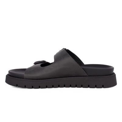 WINDSOR SMITH ΑΝΔΡΙΚΑ ΔΕΡΜΑΤΙΝΑ ΣΑΝΔΑΛΙΑ REIGN SANDALS BLACK - Image 3