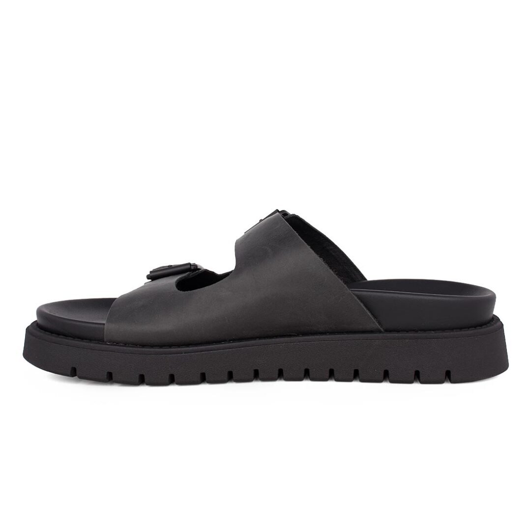 WINDSOR SMITH ΑΝΔΡΙΚΑ ΔΕΡΜΑΤΙΝΑ ΣΑΝΔΑΛΙΑ REIGN SANDALS BLACK - Image 3
