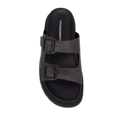 WINDSOR SMITH ΑΝΔΡΙΚΑ ΔΕΡΜΑΤΙΝΑ ΣΑΝΔΑΛΙΑ REIGN SANDALS BLACK - Image 5