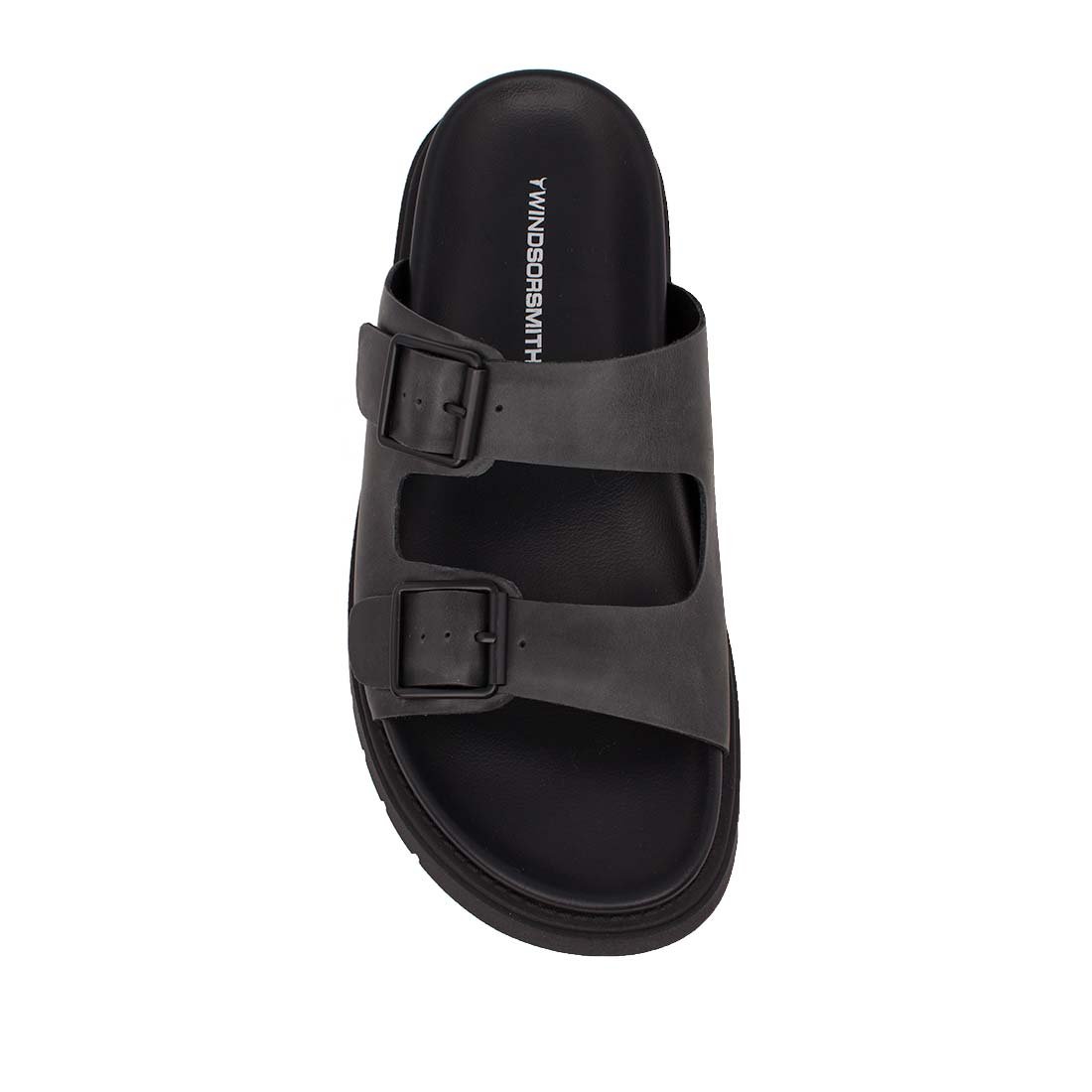 WINDSOR SMITH ΑΝΔΡΙΚΑ ΔΕΡΜΑΤΙΝΑ ΣΑΝΔΑΛΙΑ REIGN SANDALS BLACK - Image 5