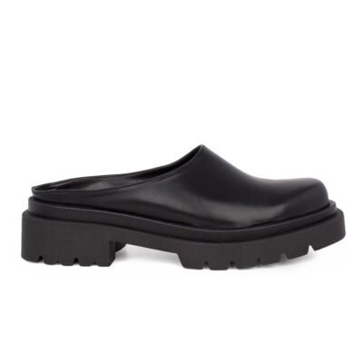 iATHENS ΓΥΝΑΙΚΕΙΑ ΔΕΡΜΑΤΙΝΑ MULES 1292 BLACK