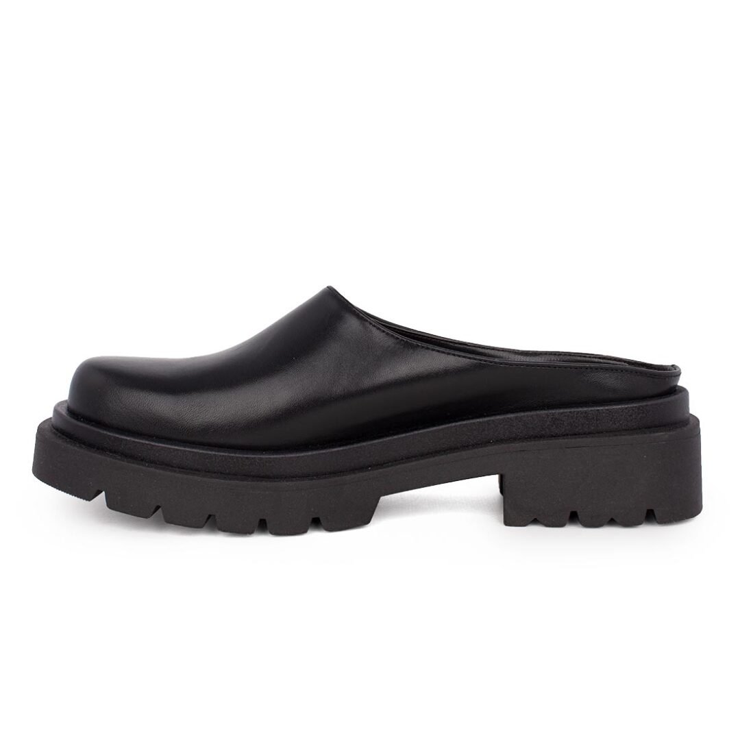 iATHENS ΓΥΝΑΙΚΕΙΑ ΔΕΡΜΑΤΙΝΑ MULES 1292 BLACK - Image 3