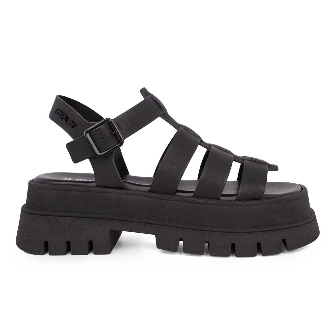 REPLAY ΓΥΝΑΙΚΕΙΑ ΠΕΔΙΛΑ VALENCIA BLOCK RP6E0001S 0003 BLACK